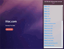 Tablet Screenshot of ivac.com